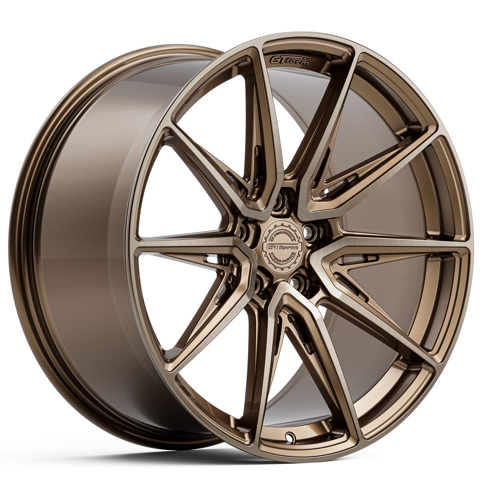 GT FORM HF2.1 HYBRID FORGED BRUSHED BRONZE 20X10.5 5X112 WHEEL