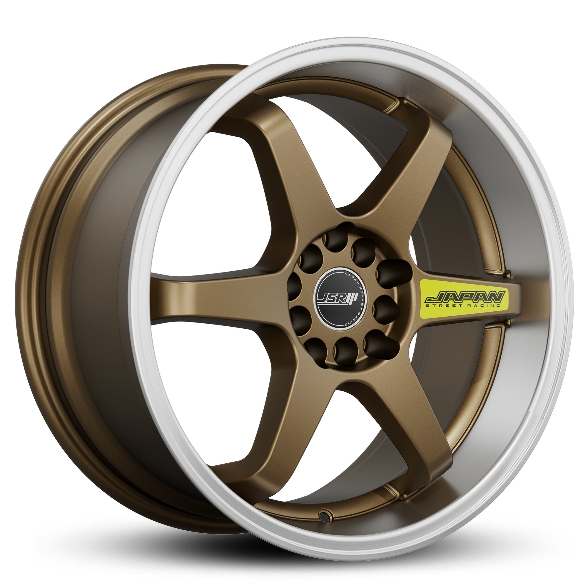 JDM_Wheels_JSR_ST21_Bronze_Machined_Lip_Japan_Racing_Rims_18_inch_Luminous_Yellow_Sticker