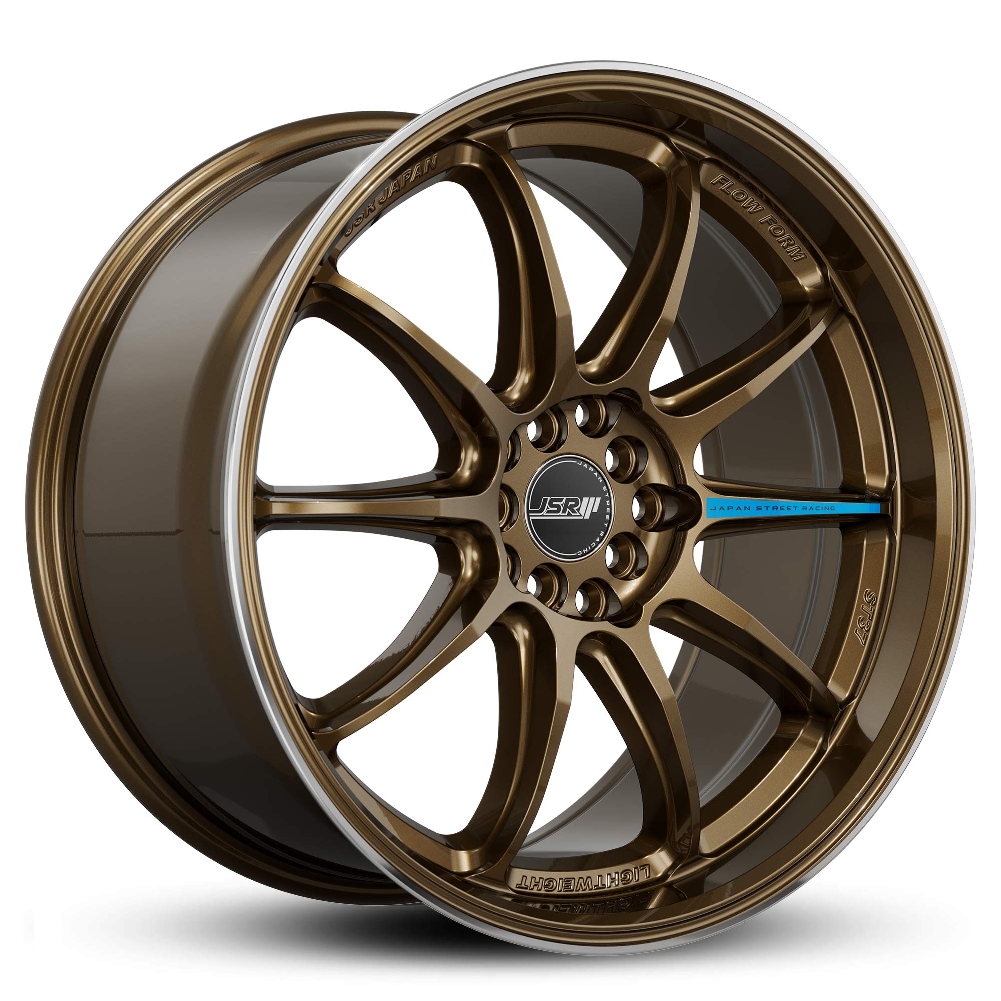Racing_Wheels_Flow_Form_JSR_ST37_Dark_Bronze_Machined_Lip_Japan_JDM_Rims_18_19_inch_blue_sticker