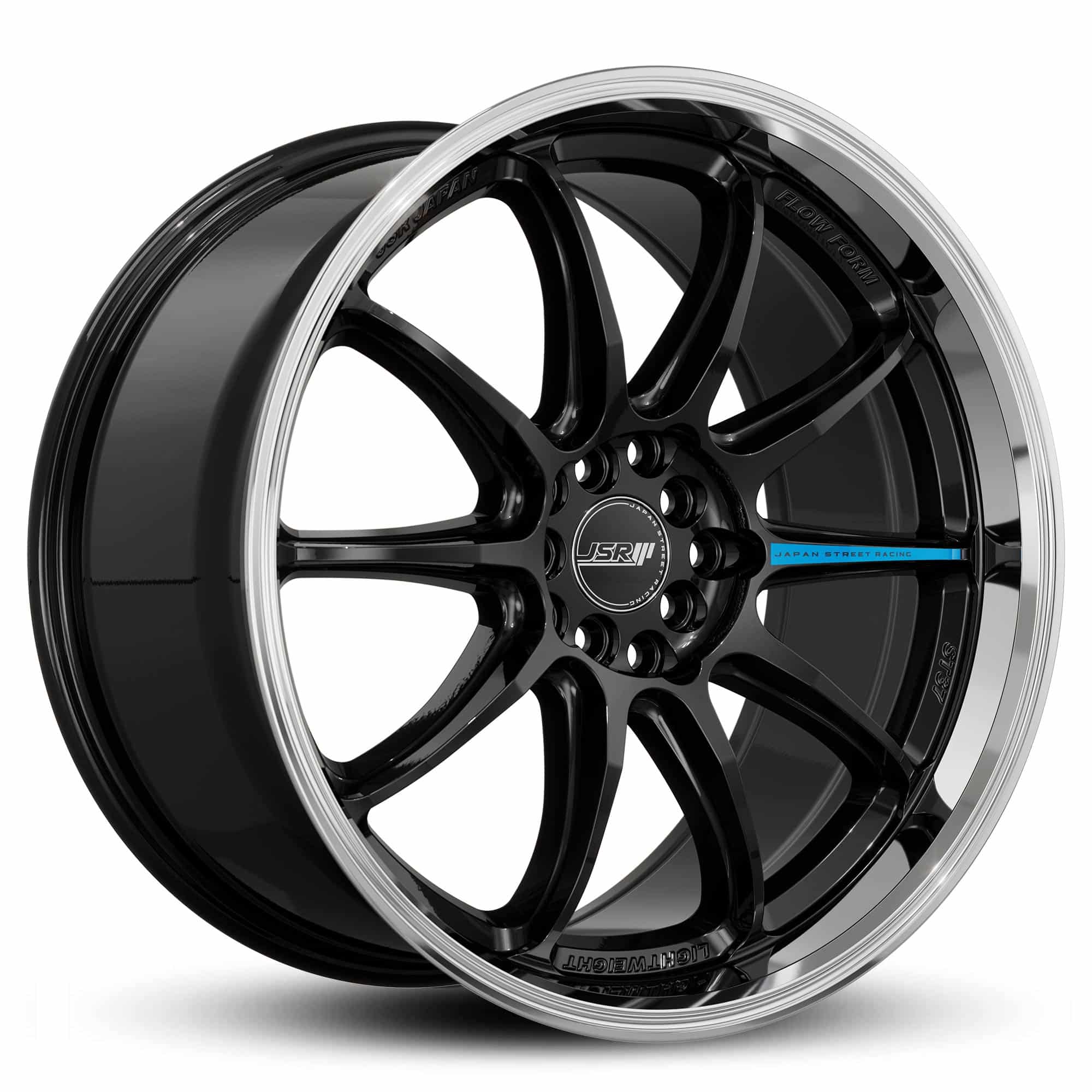 Racing_Wheels_Flow_Form_JSR_ST37_Gloss_Black_Machined_Lip_Japan_JDM_Rims_18_19_inch_blue_sticker
