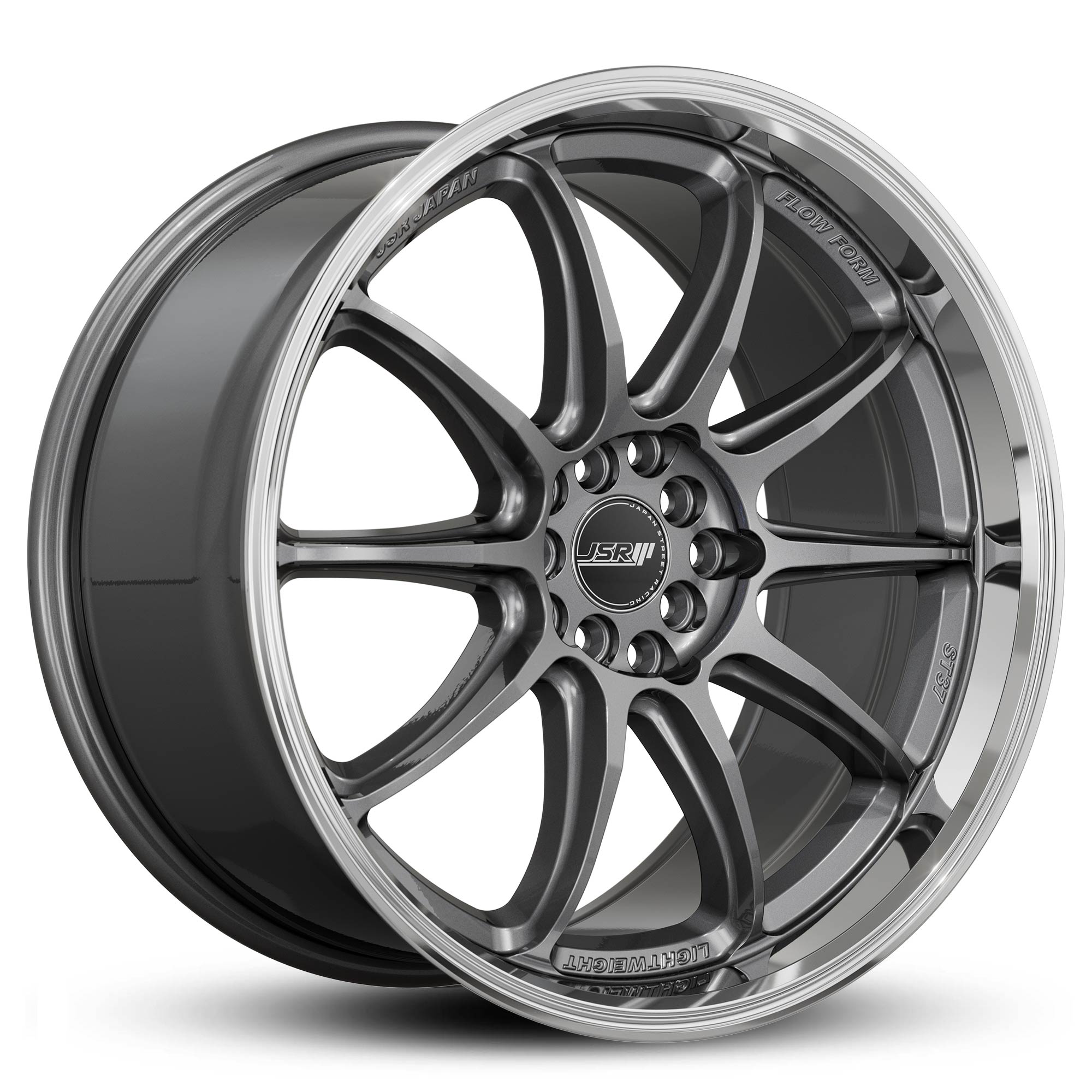 Racing_Wheels_Flow_Form_JSR_ST37_Gunmetal_Grey_Machined_Lip_Japan_JDM_Rims_18_19_inch_luminous_no_sticker