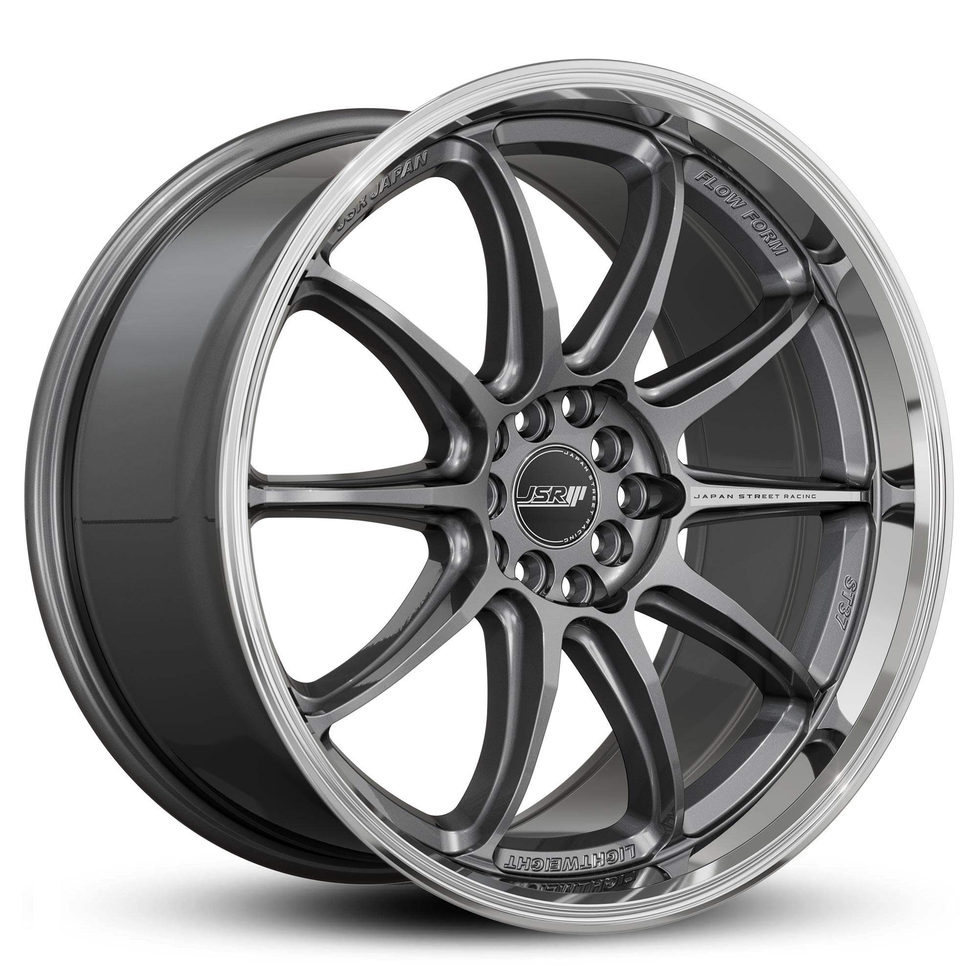 Racing_Wheels_Flow_Form_JSR_ST37_Gunmetal_Grey_Machined_Lip_Japan_JDM_Rims_18_19_inch_white_sticker