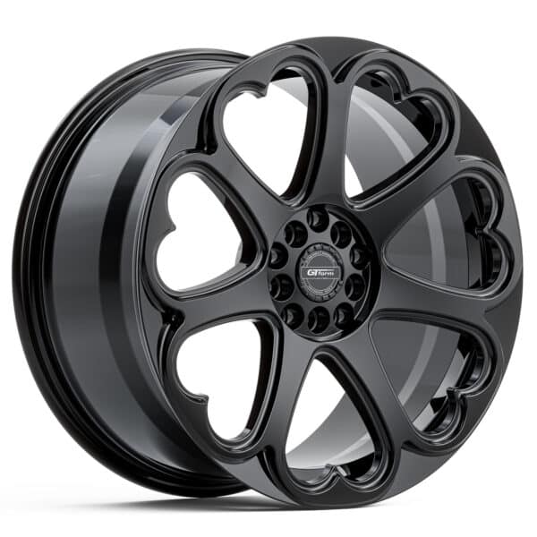 BLACK ROCK STRYKER GLOSS BLACK MILLED 22X11.5 6X139.7 WHEEL