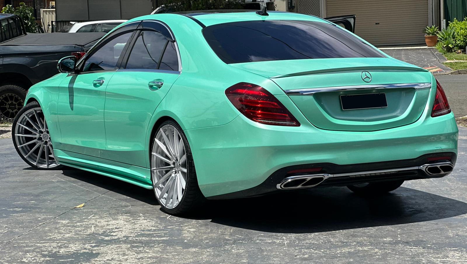 MERCEDES S CLASS | 22" GT FORM ANVIL SILVER MACHINED FACE WHEELS