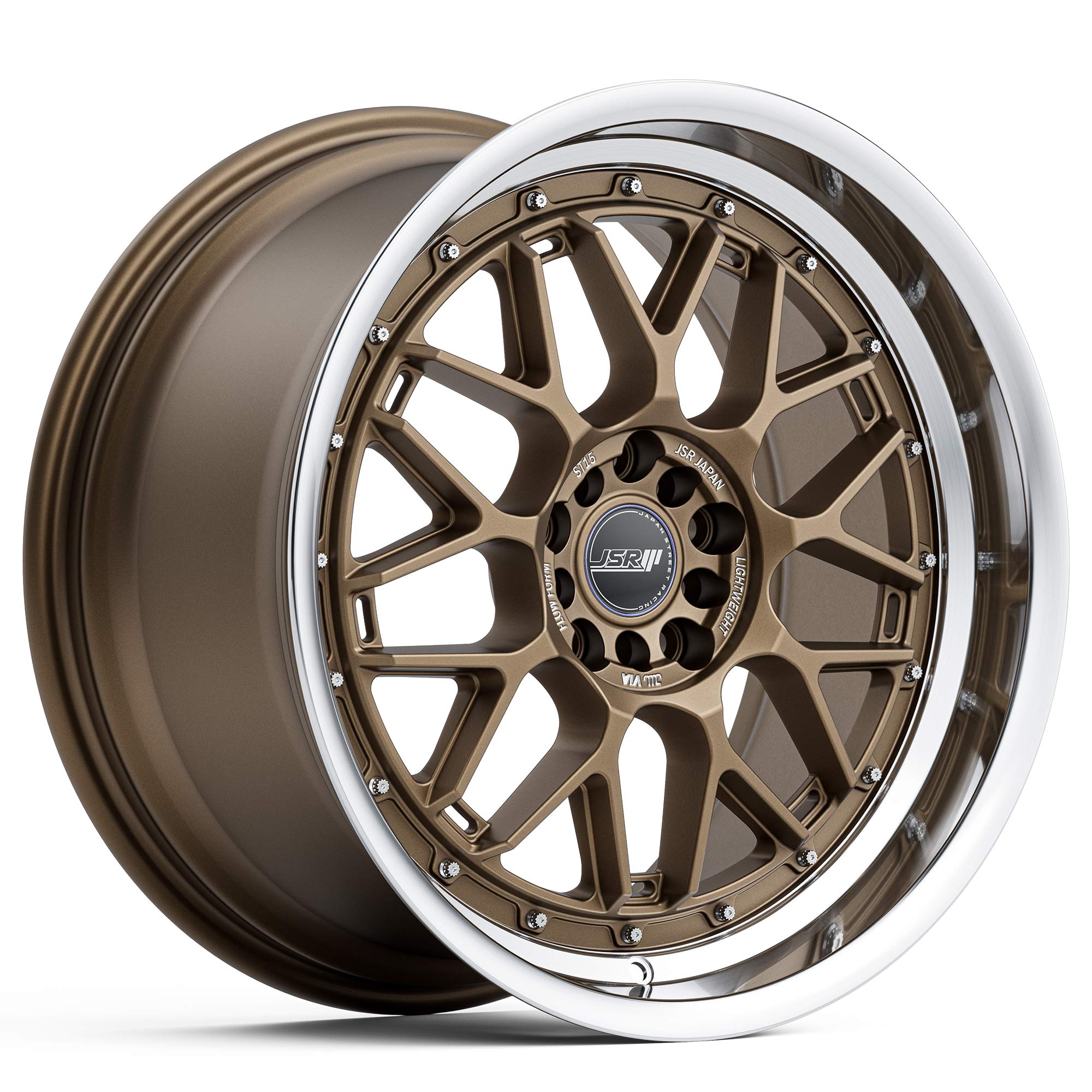 Racing_Wheels_Flow_Form_JSR_ST15_Matte_Bronze_Machined_Lip_Japan_JDM_Rims_18_19_inch_blue_cap