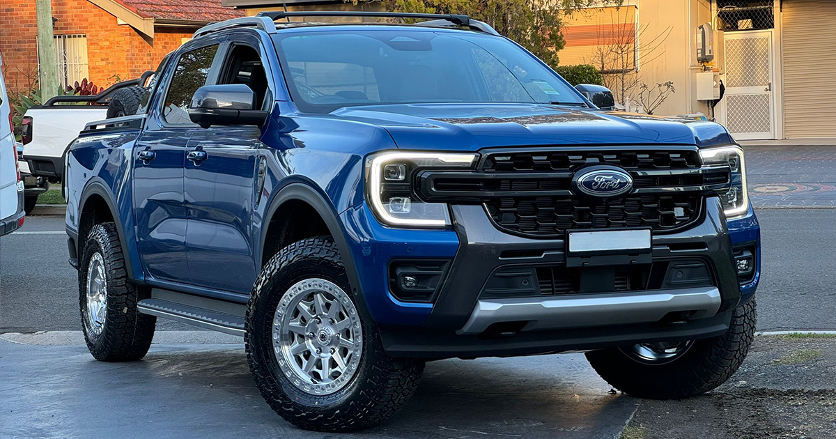 WHEELS FOR FORD RANGER | BLACK ROCK CAGE SILVER MACHINED